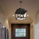 Abingdon Pendant Ceiling Light in Antique Black Iron