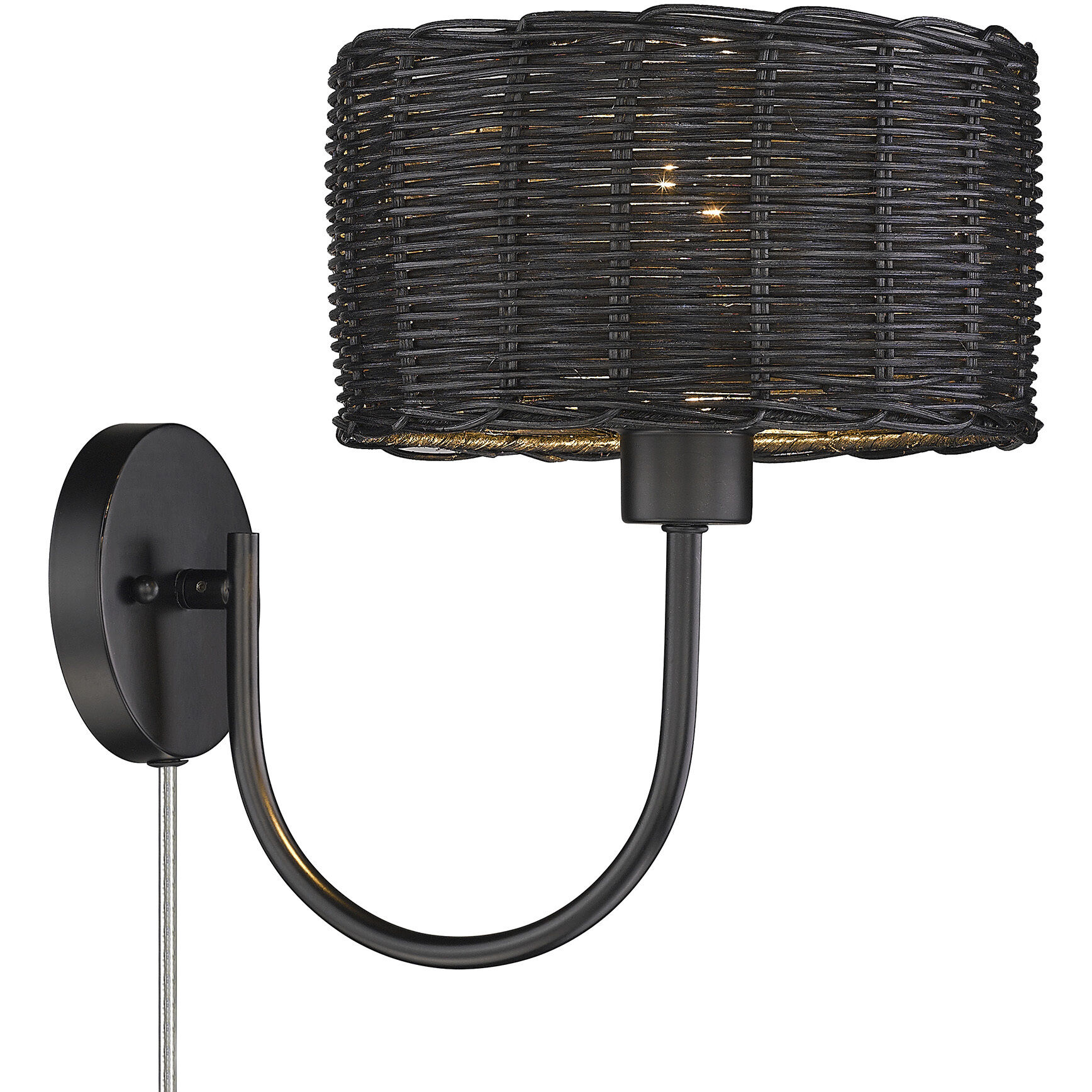 Erma 1 Light 9 inch Matte Black Wall Sconce Wall Light