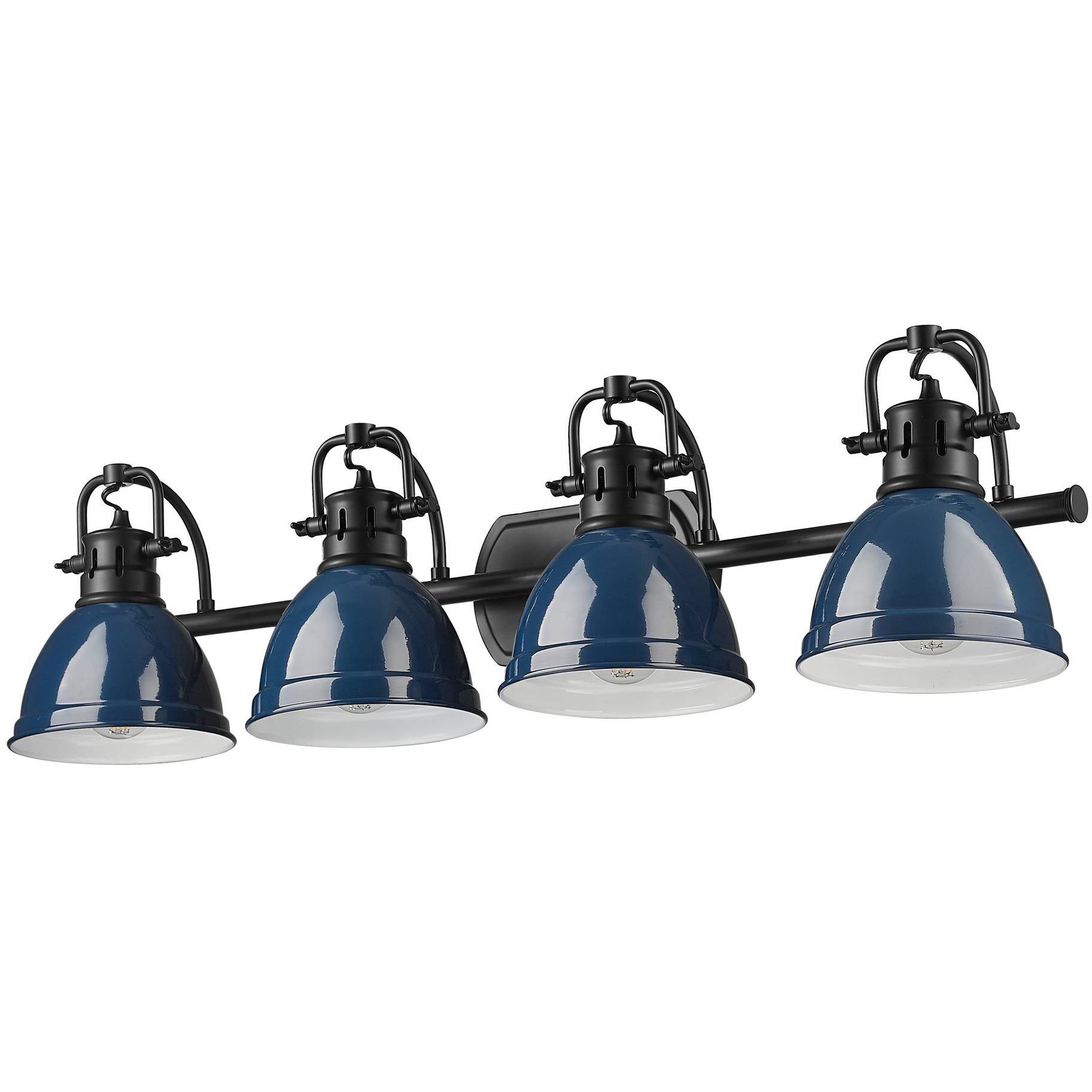 Yep Duncan Vanity Wall Light in Matte Black, Navy