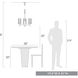 Winslett 3 Light 19.5 inch Matte Black Chandelier Ceiling Light, Mini