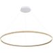 Veritas LED 70.88 inch Walnut Ring Chandelier Ceiling Light