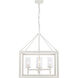 Smyth 4 Light 21 inch Natural White Chandelier Ceiling Light in Clear Glass