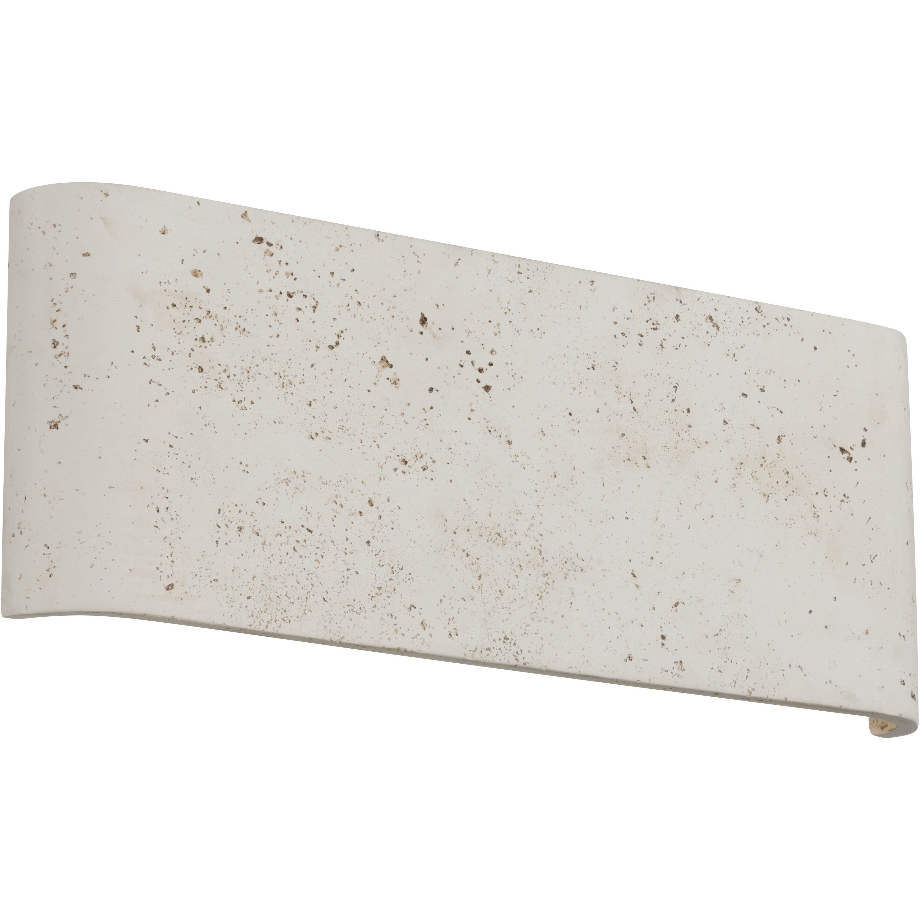 Stela 1 Light 6.25 inch White Travertine Outdoor Wall Light