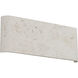 Stela 1 Light 6.25 inch White Travertine Outdoor Wall Light