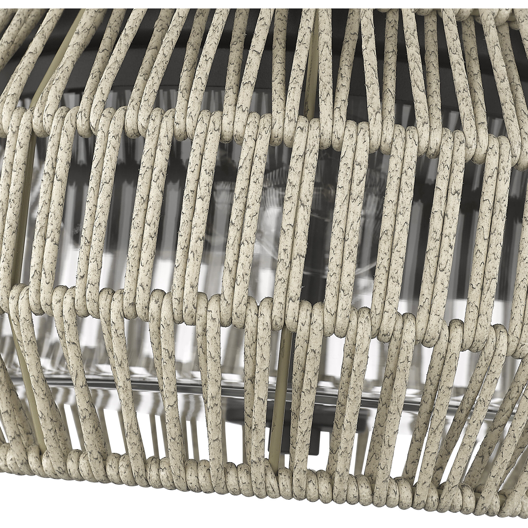 Seabrooke 2 Light 6.63 inch Natural Black Outdoor Ceiling