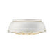 Bartlett 2 Light 14 inch French White Flush Mount Ceiling Light, Damp