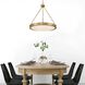 Cameron 1 Light 24 inch Brushed Champagne Brass Pendant Ceiling Light