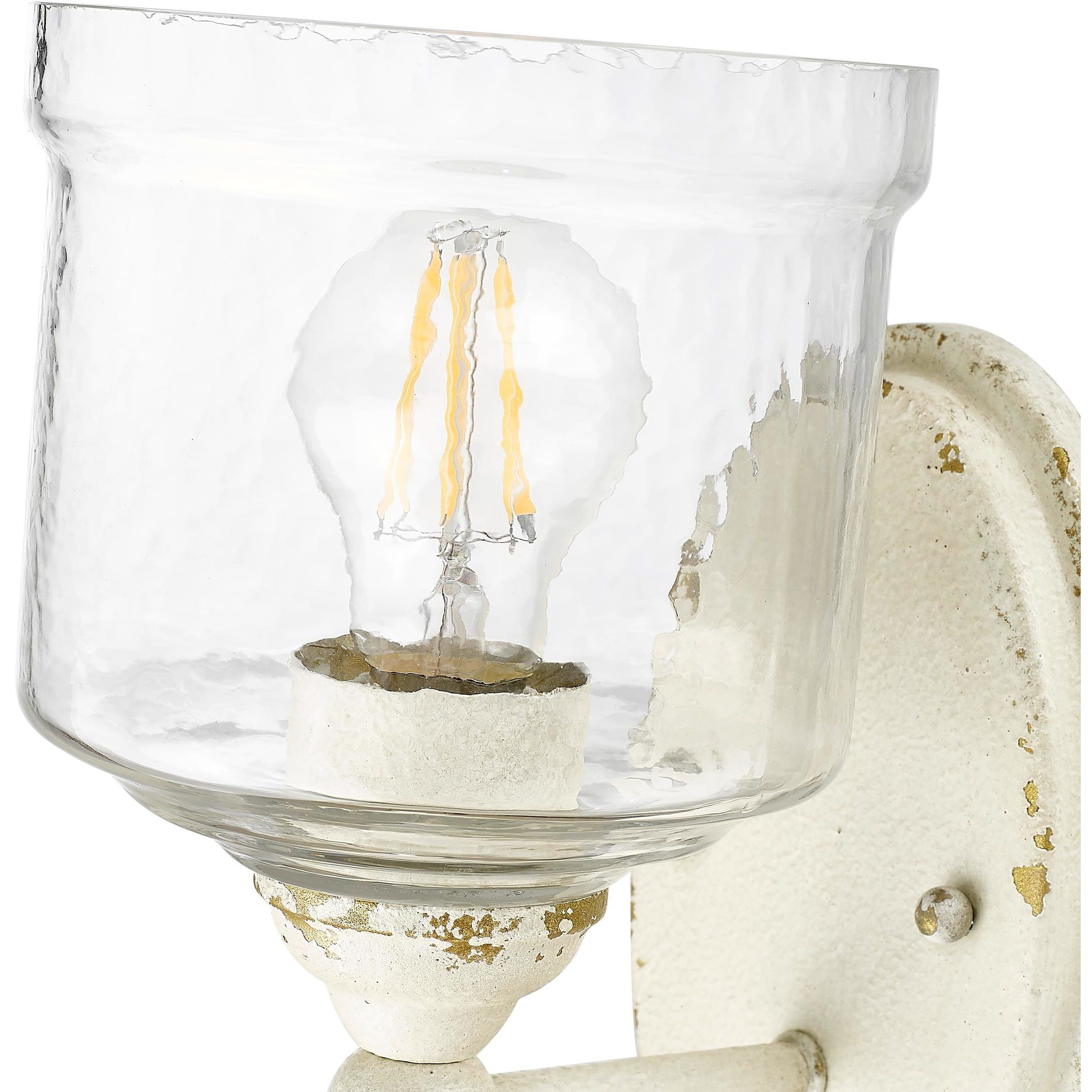 Keating 1 Light 5.88 inch Antique Ivory Wall Sconce Wall Light