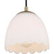 Dorinda 1 Light 6.5 inch Brushed Champagne Brass Pendant Ceiling Light