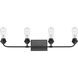 Ormond 4 Light 32 inch Matte Black Bath Vanity Wall Light