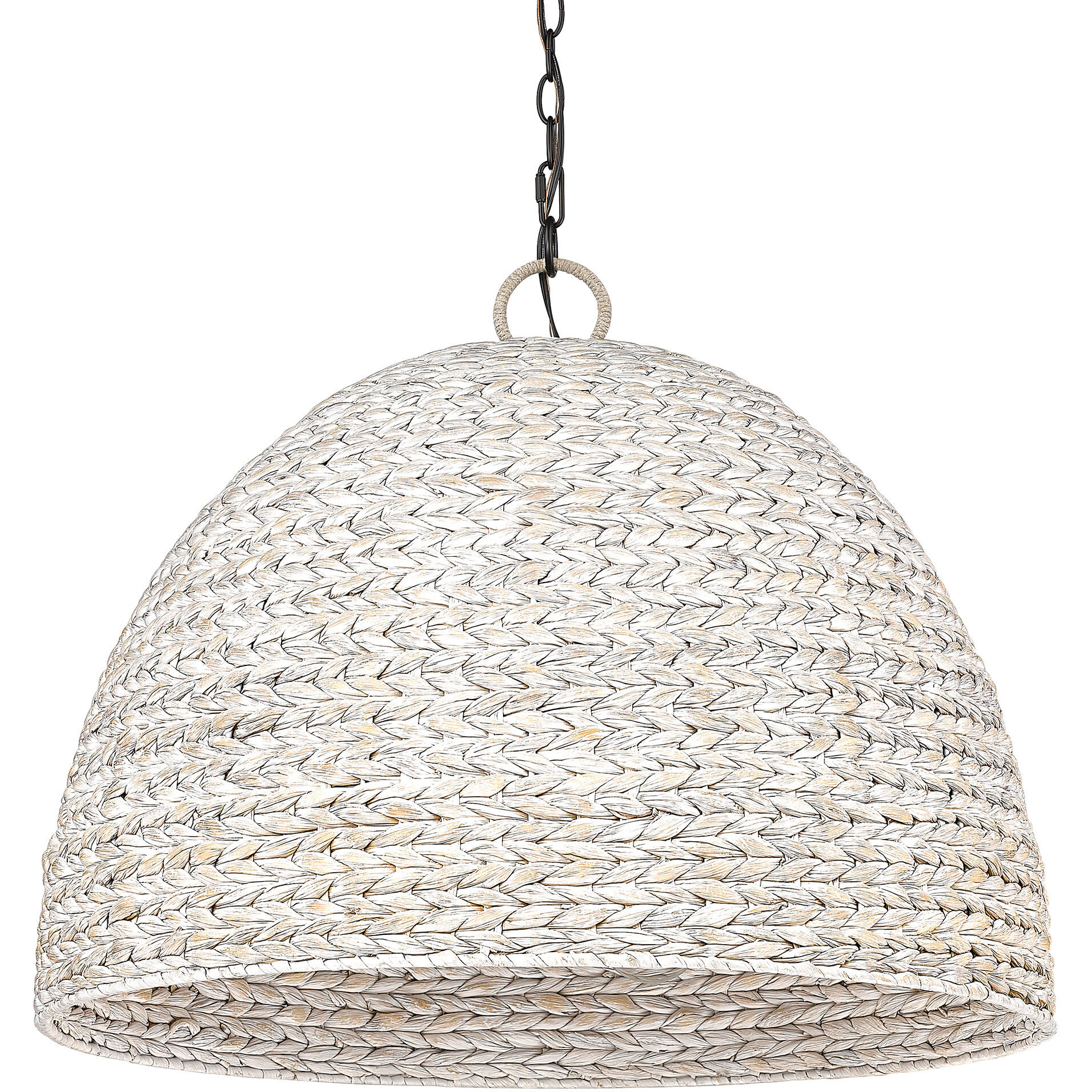 Rue 8 Light 27 inch Matte Black Pendant Ceiling Light in Rubbed Bronze