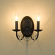 Mirabella 2 Light 10.25 inch Matte Black Wall Sconce Wall Light