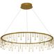 Lucerna 39.38 inch 34.56 watt Stainless Steel Gold Chandelier Ceiling Light