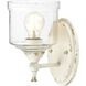 Keating 1 Light 5.88 inch Antique Ivory Wall Sconce Wall Light