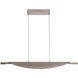 Luma Linear Pendant Ceiling Light in Coffee Silver