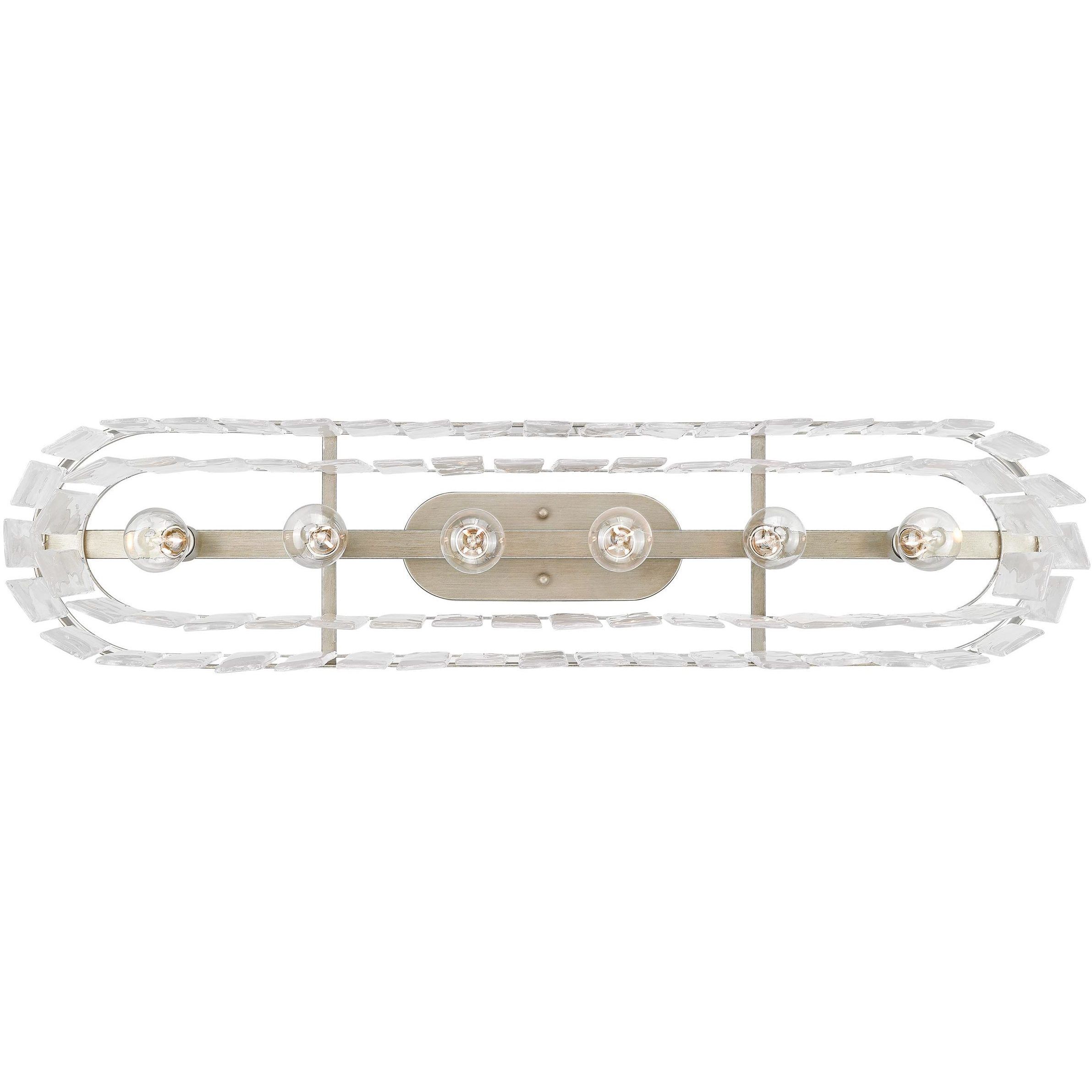 Ciara Island Light Ceiling Light in White Gold