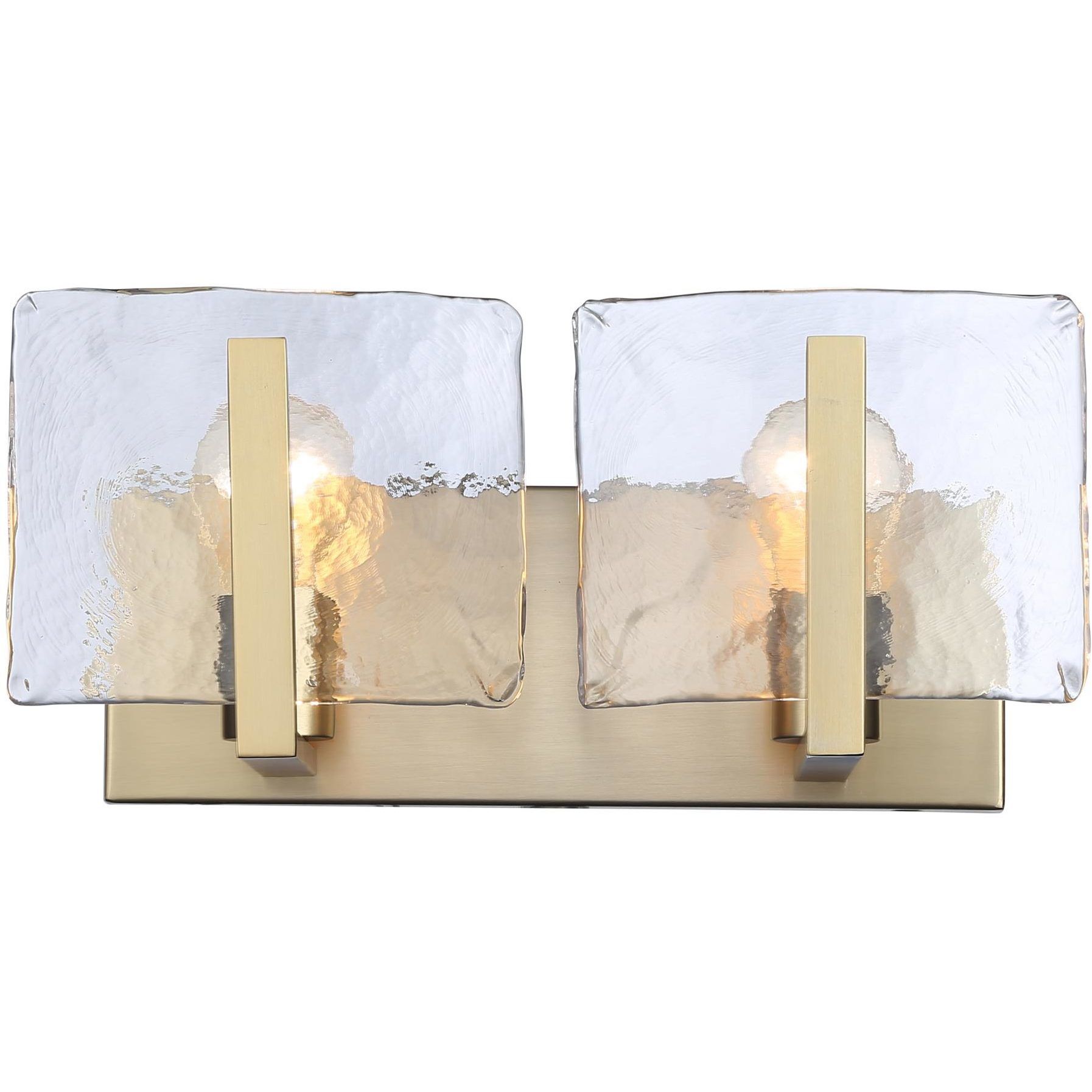 Aenon Vanity Wall Light in Brushed Champagne Brass