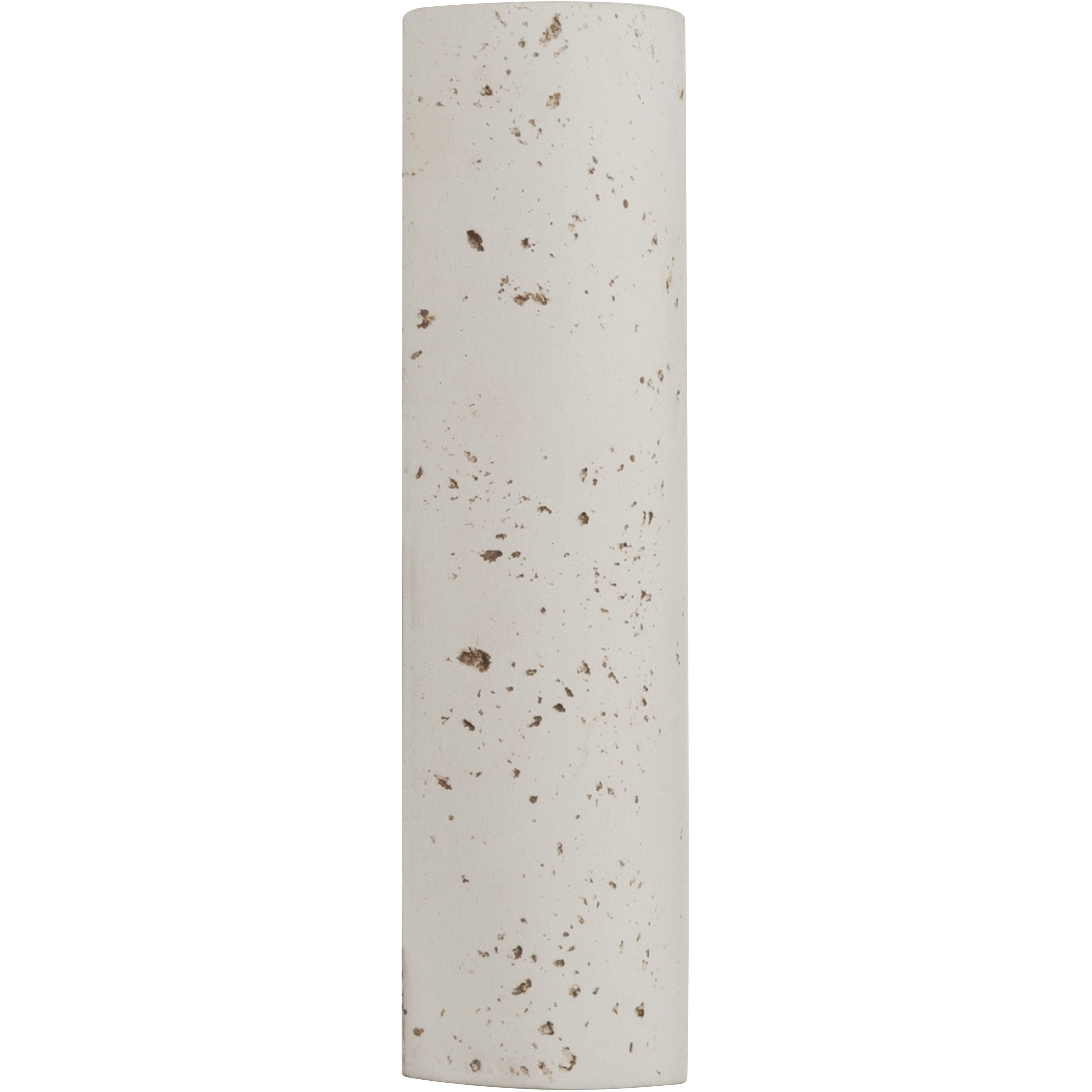 Stela 1 Light 6.25 inch White Travertine Outdoor Wall Light