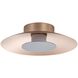 Luma LED 11.75 inch French Gold Flush Mount Ceiling Light in Graphite