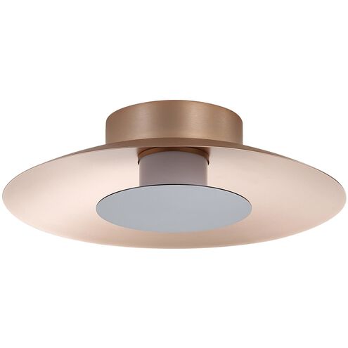 Luma LED 11.75 inch French Gold Flush Mount Ceiling Light in Graphite