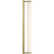 Yep Stratum 1 Light 25.25 inch Brushed Champagne Brass with Jazz White Marble Vanity Light Wall Light