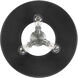 Yep Orwell 3 Light 18.75 inch Pewter Flush Mount Ceiling Light in Matte Black
