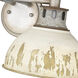 Kinsley Vanity Wall Light in Antique Ivory