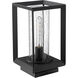 Smyth 1 Light 7.5 inch Natural Black Outdoor Pier Mount in Seeded Glass