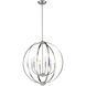 Colson 6 Light 26 inch Pewter Chandelier Ceiling Light in No Shade