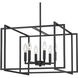 Tribeca 21 inch 60.00 watt Matte Black Chandelier Ceiling Light in Matte Black/Matte Black