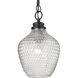 Adeline 1 Light 8.5 inch Modern Brushed Gold Pendant Ceiling Light