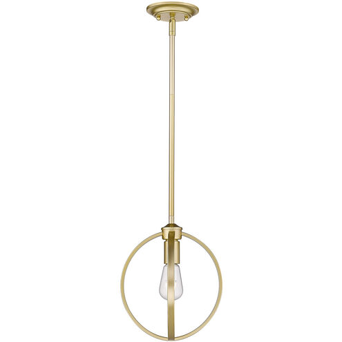 Colson 1 Light 10 inch Olympic Gold Semi-flush Ceiling Light in No Shade