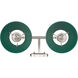 Yep Orwell Vanity Wall Light in Pewter, Pine Green
