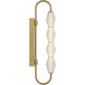 Geode 4 Light 27 inch Satin Brushed Gold Outdoor Wall Light
