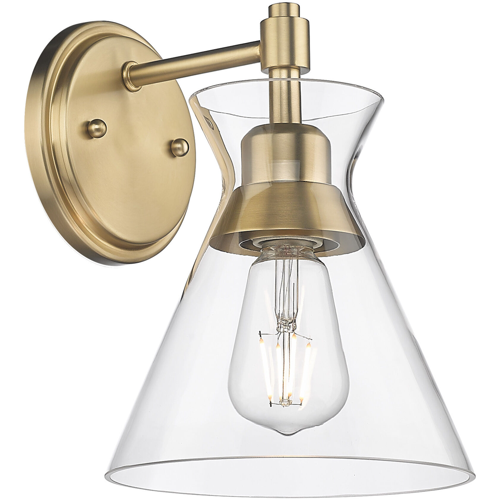 Malta 1 Light 7.25 inch Brushed Champagne Brass Wall Sconce Wall Light