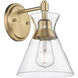 Malta 1 Light 7.25 inch Brushed Champagne Brass Wall Sconce Wall Light