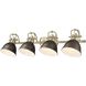 Yep Duncan Vanity Wall Light in Aged Brass, Rubbed Bronze
