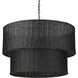 Erma 28.38 inch 60.00 watt Matte Black Chandelier Ceiling Light