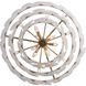 Cascada 13 Light 31.75 inch Aegean Silver Pendant Ceiling Light in Cirrus Cloud Glass, 3 Tier