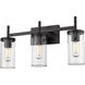 Winslett 3 Light 23 inch Matte Black Bath Vanity Wall Light