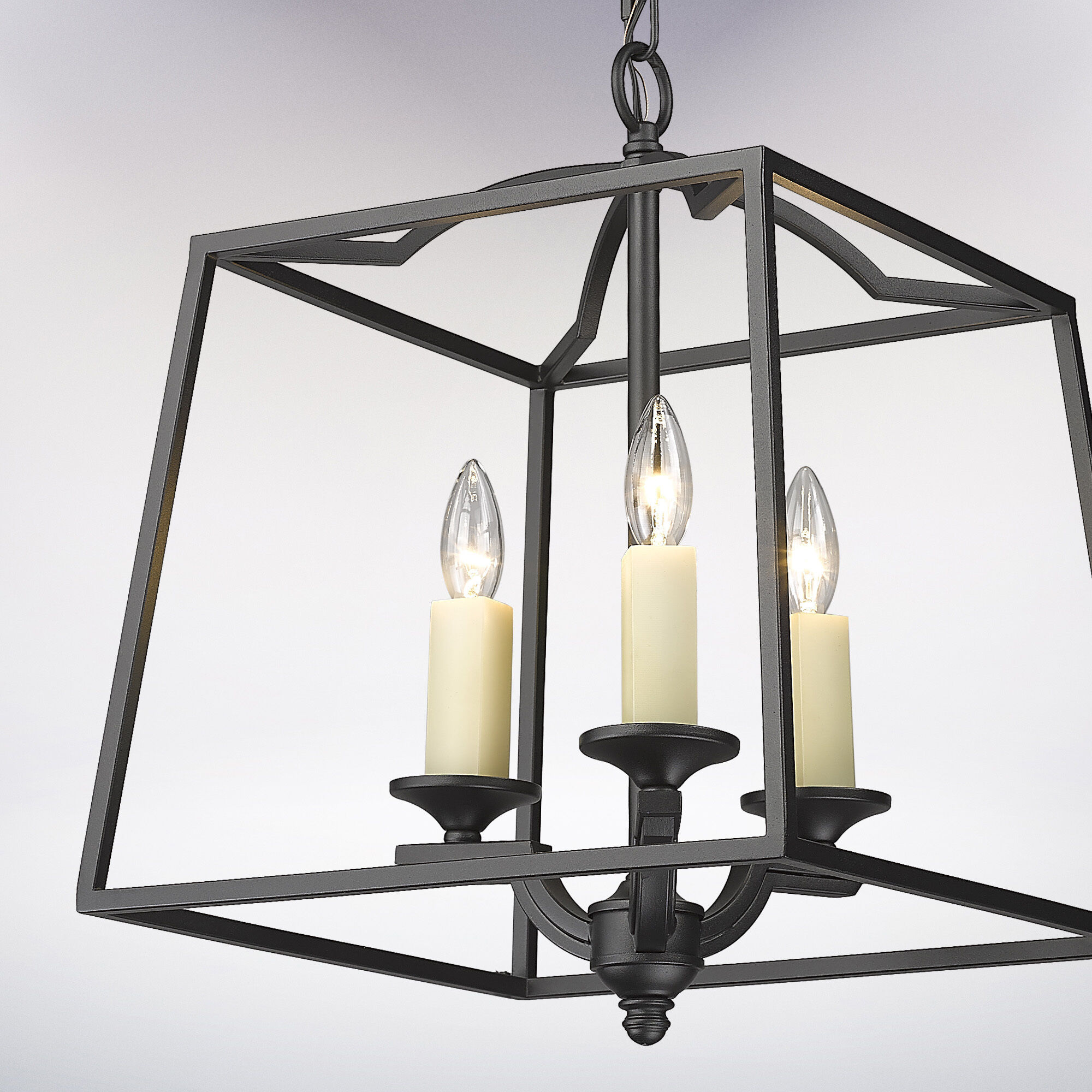 Athena Pendant Ceiling Light in Natural Black