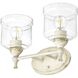 Keating 2 Light 15 inch Antique Ivory Vanity Light Wall Light