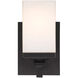 Maddox 1 Light 5 inch Matte Black Bath Fixture Wall Light