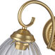 Audra 2 Light 16 inch Brushed Champagne Bronze Vanity Light Wall Light