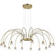 Yep Vario 16 Light 47 inch Titanium Gold Chandelier Ceiling Light
