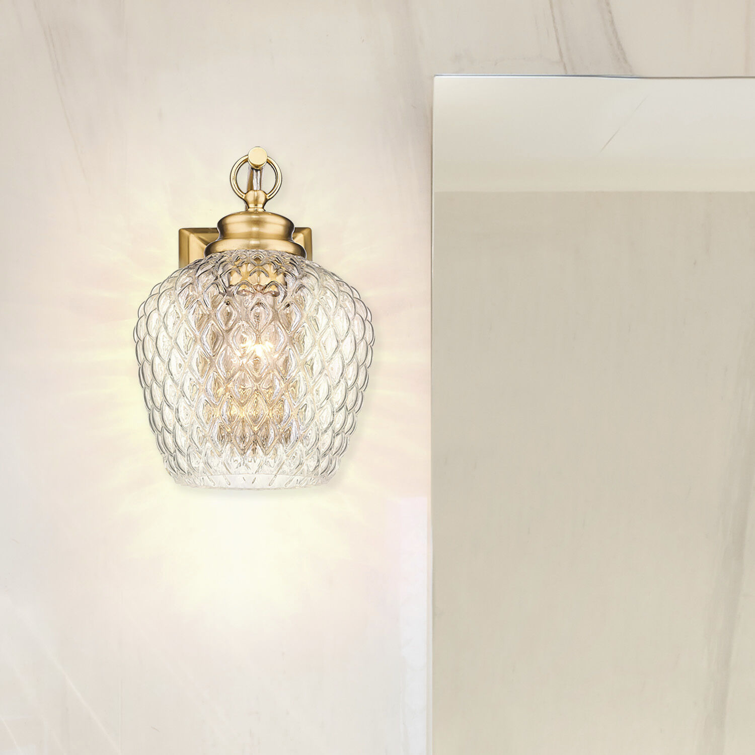 Adeline 1 Light 7.13 inch Modern Brushed Gold Wall Sconce Wall Light