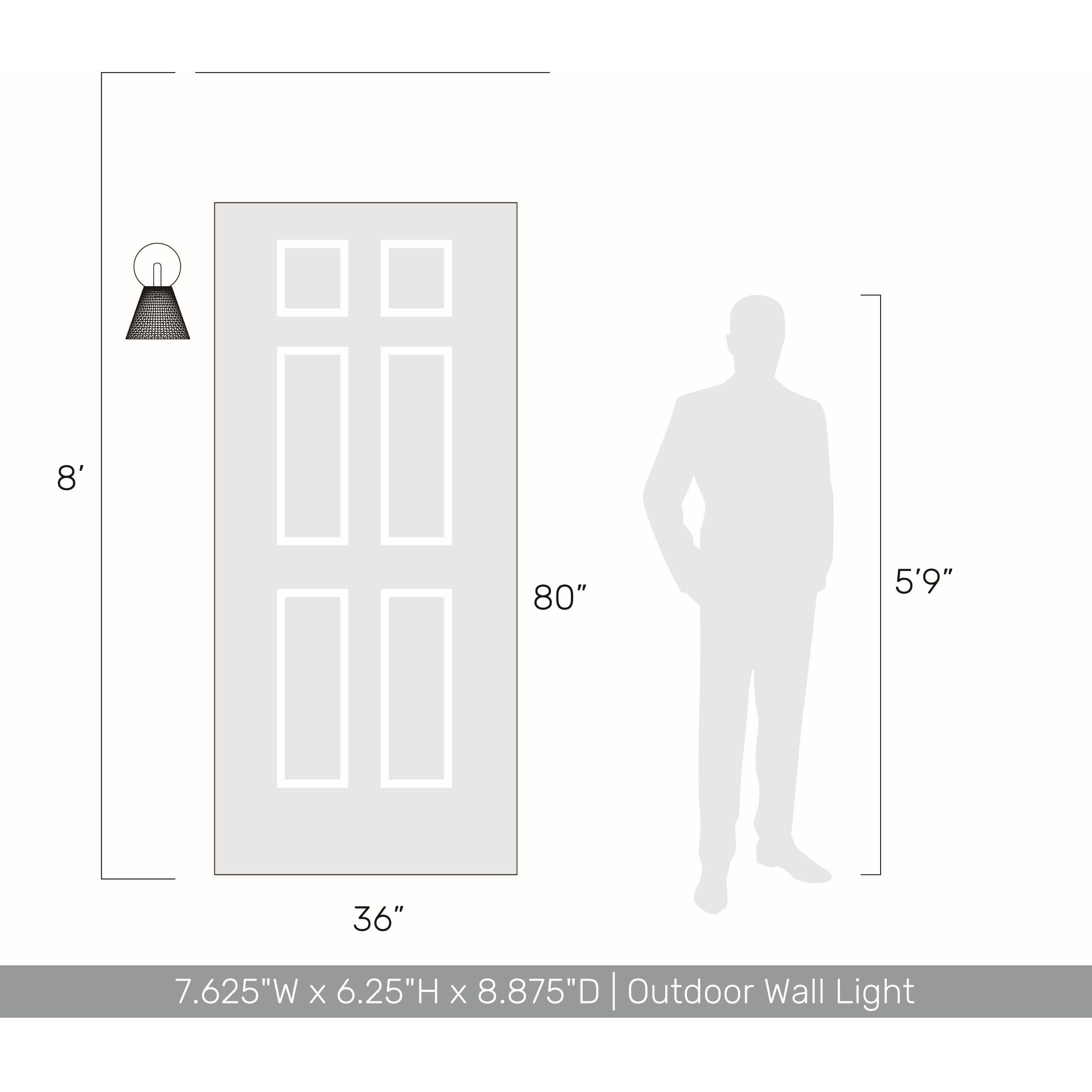 Clarus LED 8.88 inch White Sandstone Cement Outdoor Wall