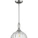Audra 1 Light 11.75 inch Chrome Pendant Ceiling Light