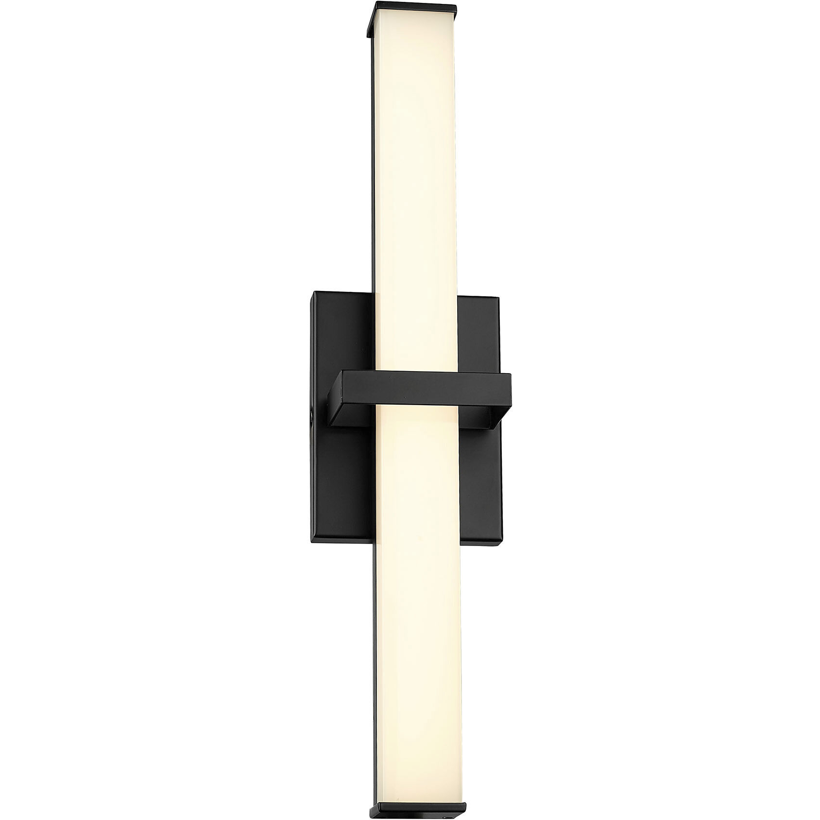 Elon Vanity Wall Light in Matte Black