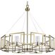 Marco 35.38 inch 60.00 watt White Gold Chandelier Ceiling Light, Large
